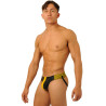  Jockstrap Fist Leather Jaune